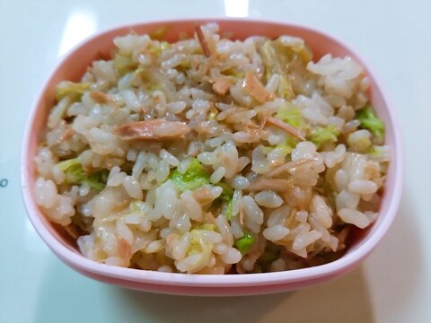 白菜とツナの醤油混ぜご飯